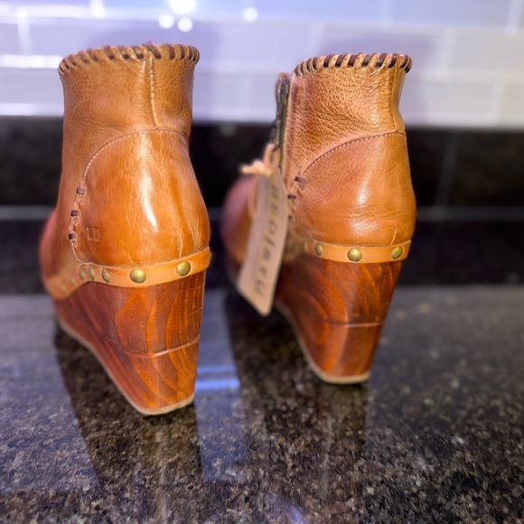 BED|STU Brown Leather Wedges - Picture 3 of 6